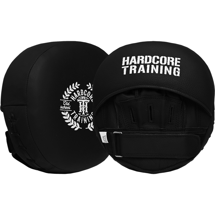 Профессиональные тренерские лапы для бокса Hardcore Training Air Pads Black