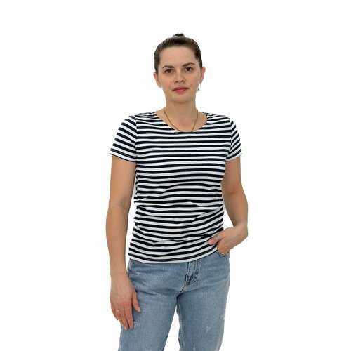 фото Футболка rikos, размер 48/50, синий, белый