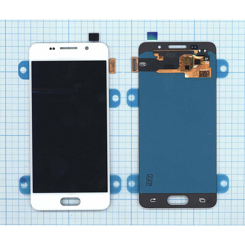 Модуль (матрица + тачскрин) для Samsung Galaxy A3 SM-A310F (2016) OLED белый модуль матрица тачскрин для samsung galaxy j5 2016 sm j510 белый