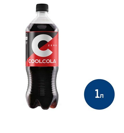Газированный напиток Cool Cola Zero 1, л. Х 12 штук Очаково - фото №1