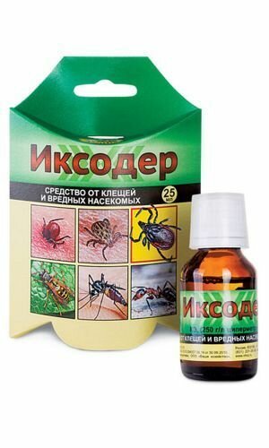Иксодер средство от клещей и вредных насекомых, 25 мл