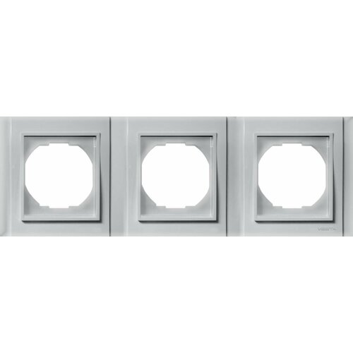 Рамка 3-я Vesta-Electric Verona Silver