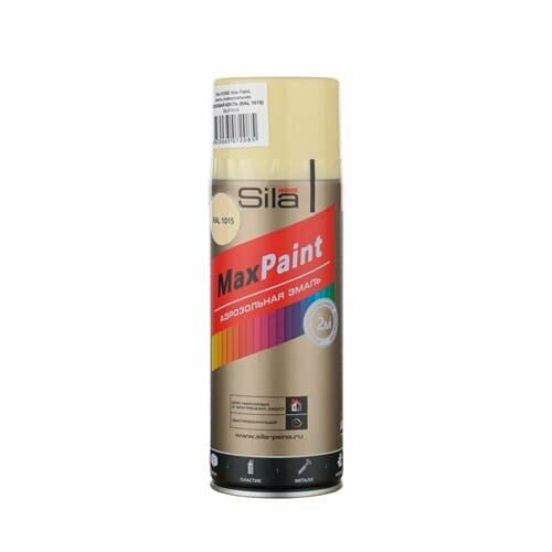 Эмаль аэрозольная слоновая кость Ral1015 520мл Sila Home Max Paint