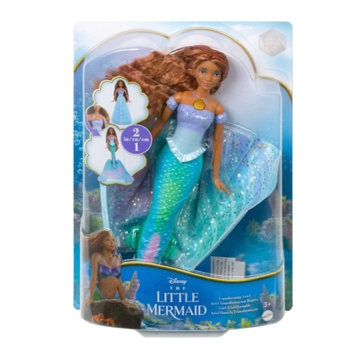 Disney The Little Mermaid Кукла Ариэль Трансформирующаяся HLX13