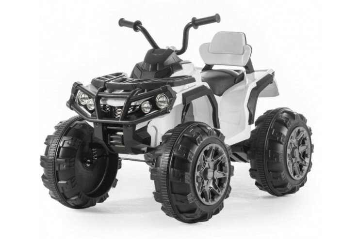 Детский электромобиль квадроцикл Grizzly с пультом управления (задний привод, 12V) Jiajia BDM0906-WHITE-RC