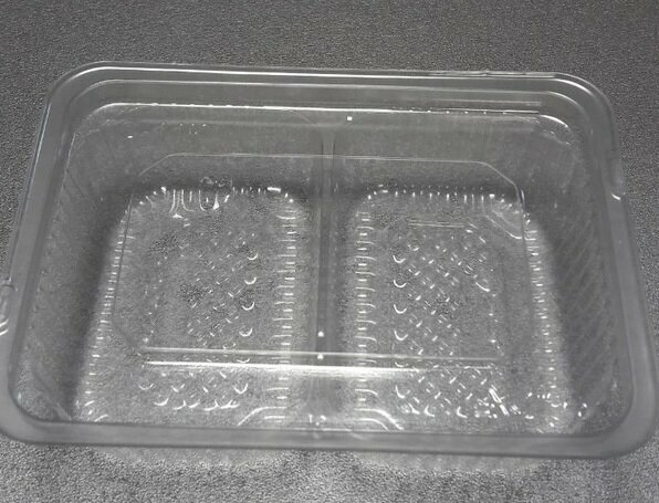 Контейнер С-11С2 100мл 2х секционный прямоугольный Комус ОПС/ПЭТ с крышкой 077/091 (1 шт/упак 1 080 шт/кор)