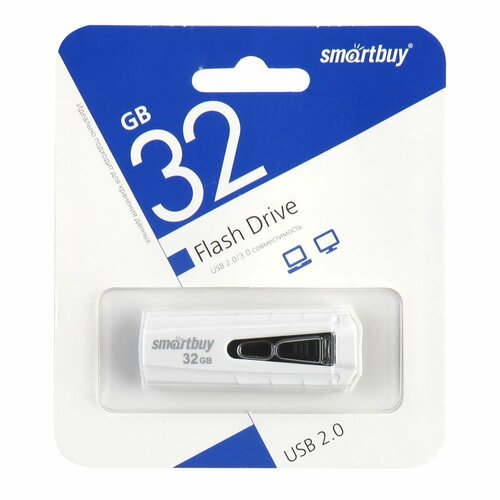 Флеш-память USB 32 Gb Smartbuy IRON White ()