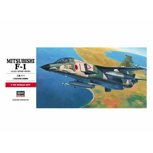 Hasegawa H-C3 Истребитель-бомбардировщик F-1 Mitsubishi (1:72) Модель для сборки hasegawa h b5 британский палубный истребитель вертикального взлета sea harrier frs mk 1 1 72 модель для сборки