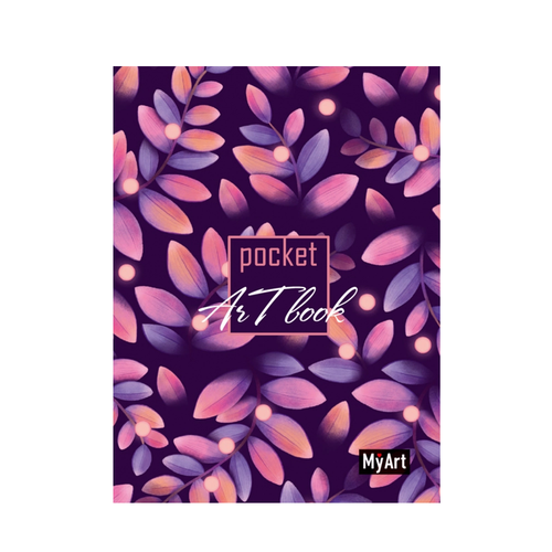 Скетчбук Проф-Пресс MyArt. Pocket ArtBook. Листья 1 шт