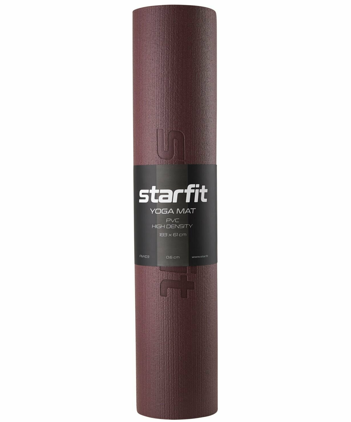Коврик Starfit FM-103 для мягкой йоги дл.:1730мм ш.:610мм т.:6мм фиолетовый (УТ-00016639) - фото №12