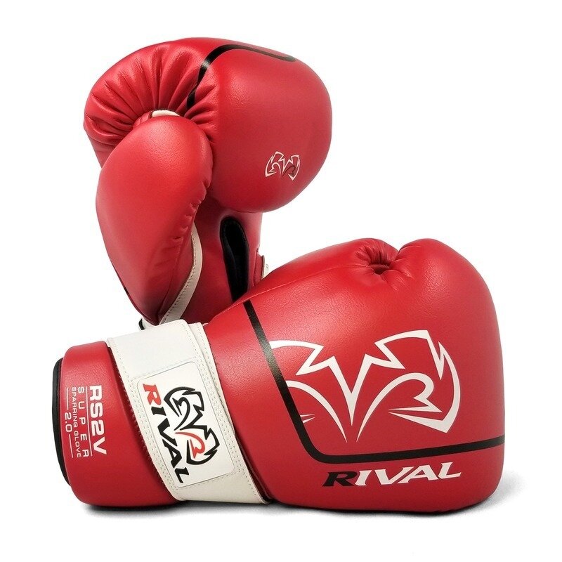 Перчатки боксерские RIVAL RS2V SUPER SPARRING GLOVES 2.0, 16 унций, красные