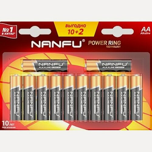 Изображение товара Батарейка Nanfu AA (10+2шт.) (LR6 12B(10+2))