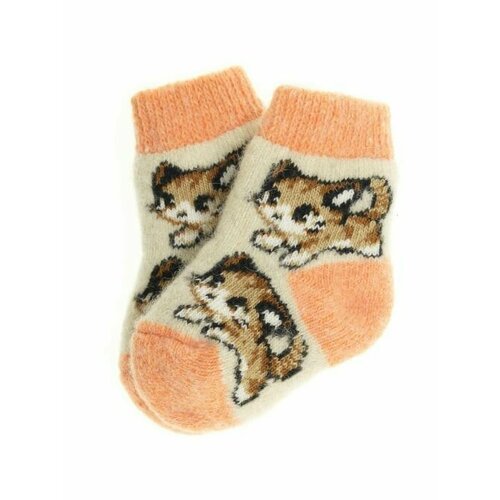 фото Носки рассказовские варежки размер 6-12 мес, белый, серый