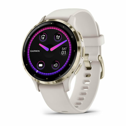 Garmin Venu 3S цвета слоновой кости с золотистым безелем 6625000₽