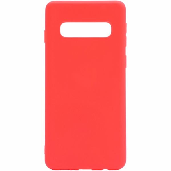 Чехол Silicone Case для Samsung Galaxy S10 (красный)