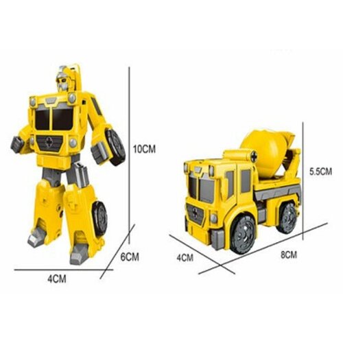 Робот-трансформер 1TOY Трансботы Бетономешалка робот трансформер 1toy трансботы пожарный автоподъемник