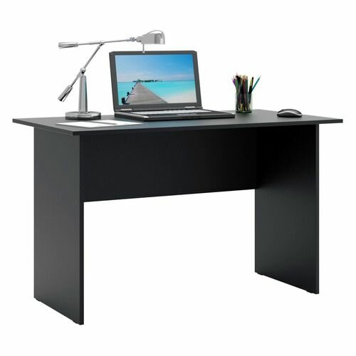 фото Стол компьютерный мастер Милан-5, ЛДСП, черный