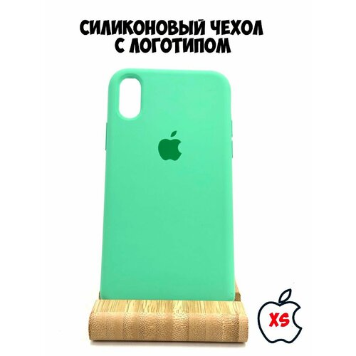 Силиконовый чехол для iPhone Xs/X светло-зеленый
