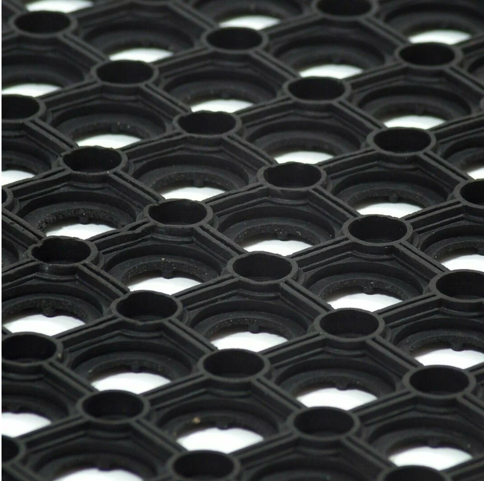 Придверный коврик SunStep Грязесборный, ячеистый, черный, 1 х 0.5 м - фотография № 7