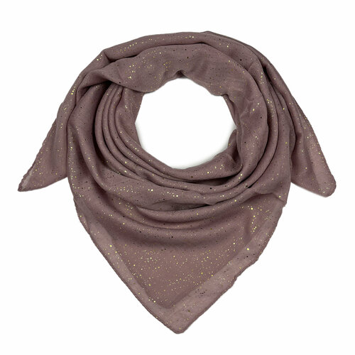 Платок Lili Scarf, хлопок, 90х90 см, коричневый, красный