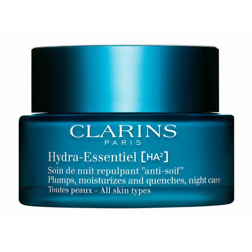 CLARINS Hydra-Essentiel Ночной крем для любого типа кожи увлажняющий, 50 мл увлажняющая эмульсия для любого типа кожи clarins hydra essentiel 75 мл