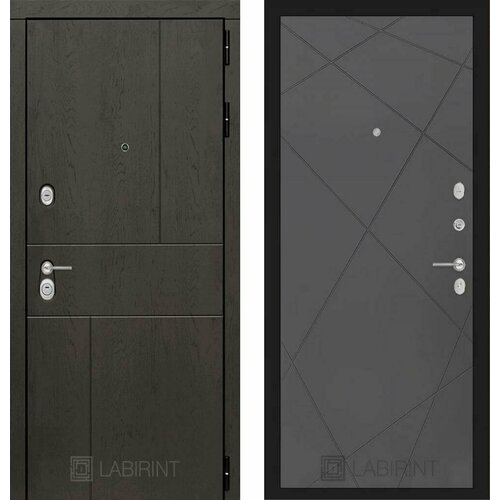 Входная дверь Labirint Urban 24 Графит софт 880x2050, открывание левое входная дверь labirint infinity 24 графит софт 880x2050 открывание левое