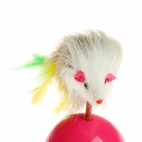 Игрушка-неваляшка Мышь на шаре игрушка для кошек мышка на шаре неваляшка wogy красный зеленый