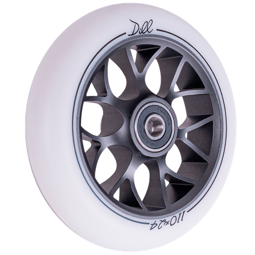 фото Колесо для трюкового самоката techteam x-treme 110*24мм, dill, white
