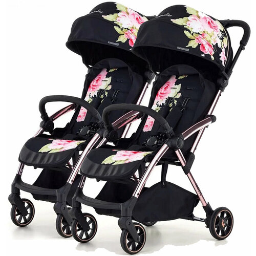 Leclerc Baby Прогулочная коляска для двойни by Monnalisa (Black)