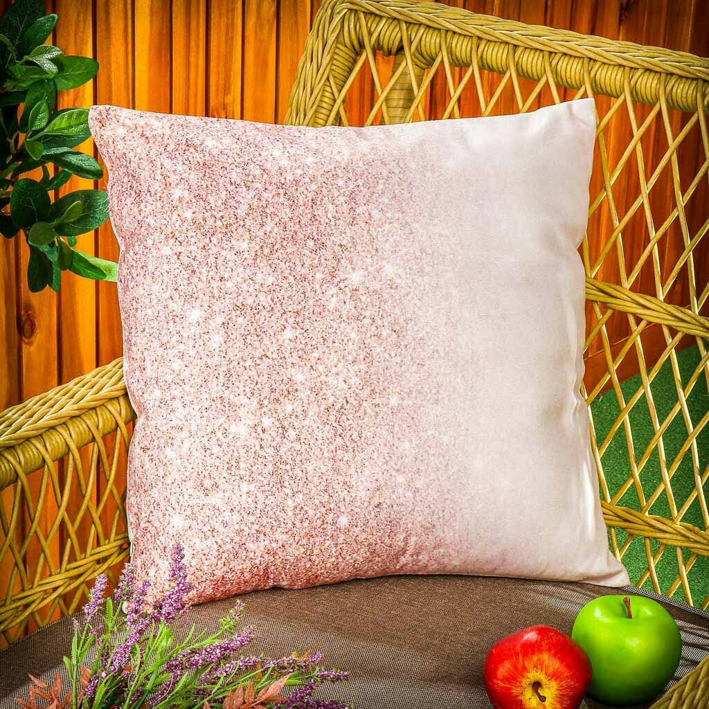 Чехол на подушку Розовые мечты велюр 100% полиэстер 43х43 см с рисунком T2023-020