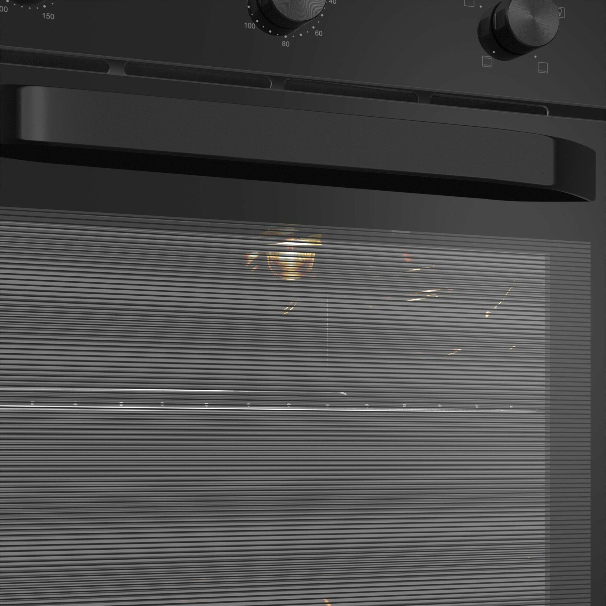 Встраиваемый электрический духовой шкаф MEFERI MEO604BK LIGHT, с грилем, черный - фотография № 11