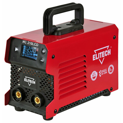 газовый редуктор для аргона tig elitech 0606 013200 арт 177957 Сварочный инвертор ELITECH ИС 210 LCD