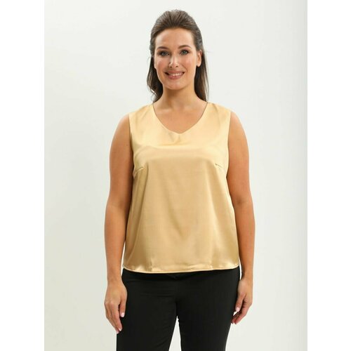 фото Топ cleo, размер 52, золотой