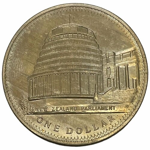 Новая Зеландия 1 доллар 1978 г. (25 лет коронации Елизаветы II) (CN) клуб нумизмат монета доллар новой зеландии 1978 года серебро елизавета ii