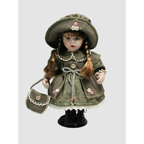 Кукла фарфоровая 12' на подставке KSVA-YF-12639