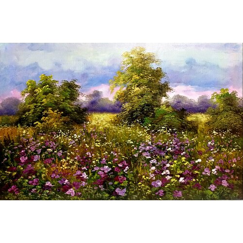 Картина маслом на холсте. Живопись. 100% ручная работа. Художественная мастерская Грёзы. Импрессионизм. Летний пейзаж. Размер картины 40х60 см.