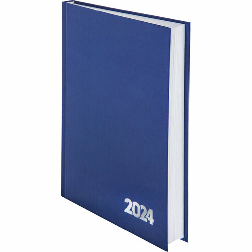 Ежедневник датированный 2024,7БЦ, А5,160л, синий, Attache Economy