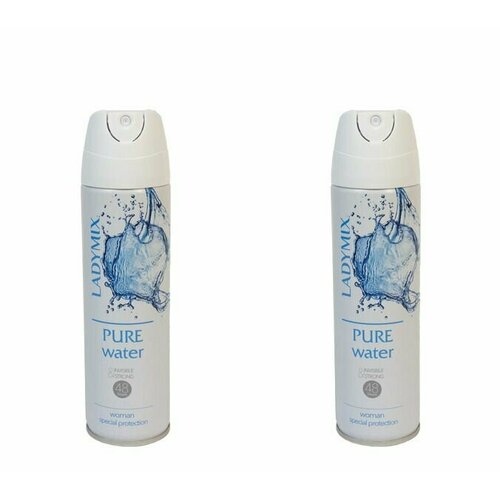 Ladymix Дезодорант боди спрей Pure water, 150 мл, 2 шт.