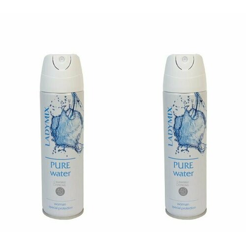 Ladymix Дезодорант боди спрей Pure water, 150 мл, 2 шт. дезодорант спрей dilligen fresh water 150 мл