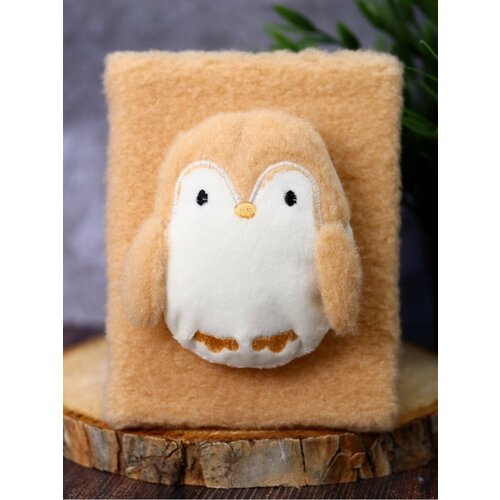 Блокнот плюшевый Penguin brown 80 листов 249₽