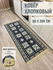 Ковер дорожка хлопковый двусторонний 80×200 см / безворсовый прик...