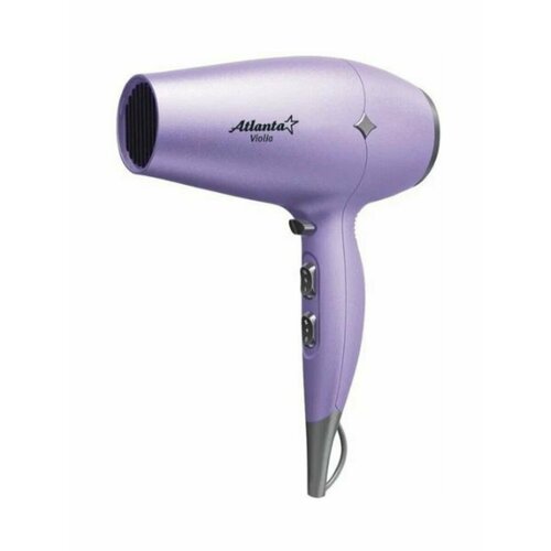 Фен ATLANTA ATH-6786 фиолетовый щипцы для укладки волос atlanta ath 6702 серый