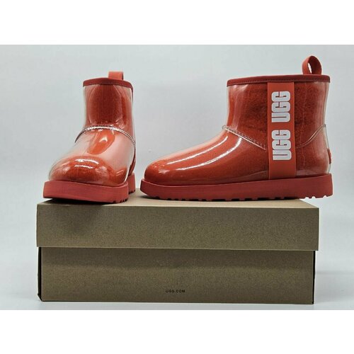 фото Угги ugg classic clear mini, размер 36 eu, red