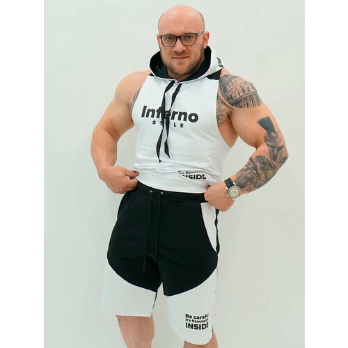фото Шорты inferno style, размер m, белый