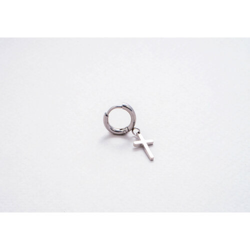 cross цепь трансформер с кольцом и крестом из серебра Серьги двусторонние Miniature