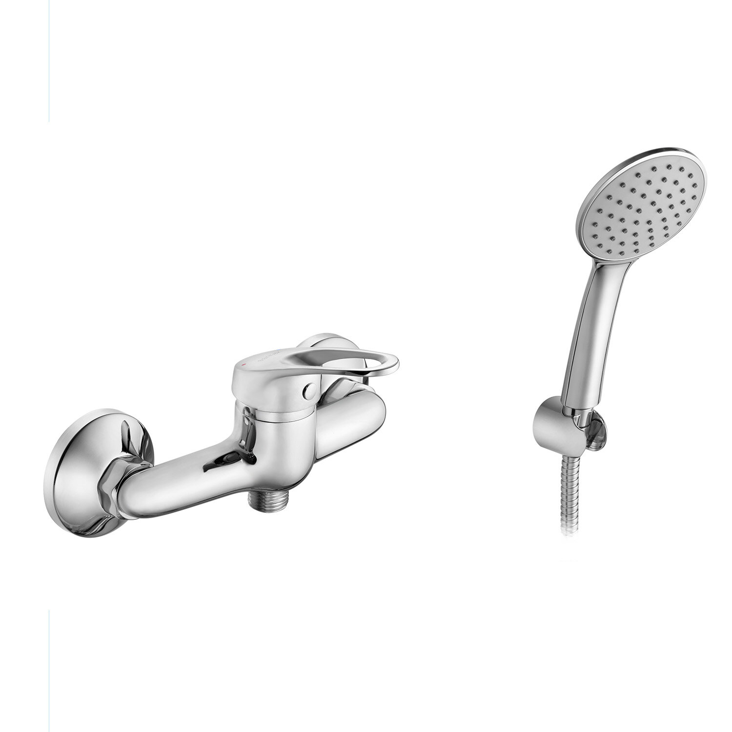 Смеситель для душа Santek Баус с ручным душем керамический картридж хром (WH5A20010C001)