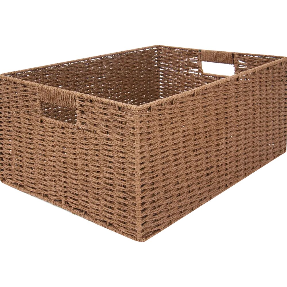 Корзина для хранения 45x21x33 см бамбук цвет коричневый