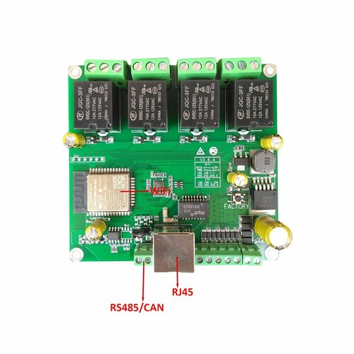 ESP32 4CH 485 CAS PLC IoT WIFI LAN100 для Умного дома dingtian-tech.com 1pc esp32 devkitc core board bluetooth and wifi dual core cpu with low power consumption mcu esp32 wroom 32d esp32