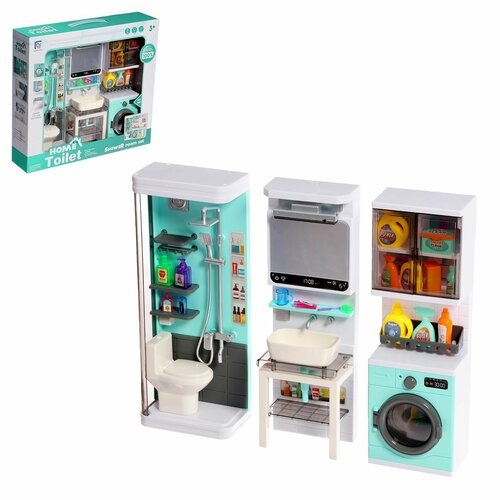 Игровой набор Ванная комната мебель для кукол мебель для кукол лесная мастерская ванная комната 1 набор