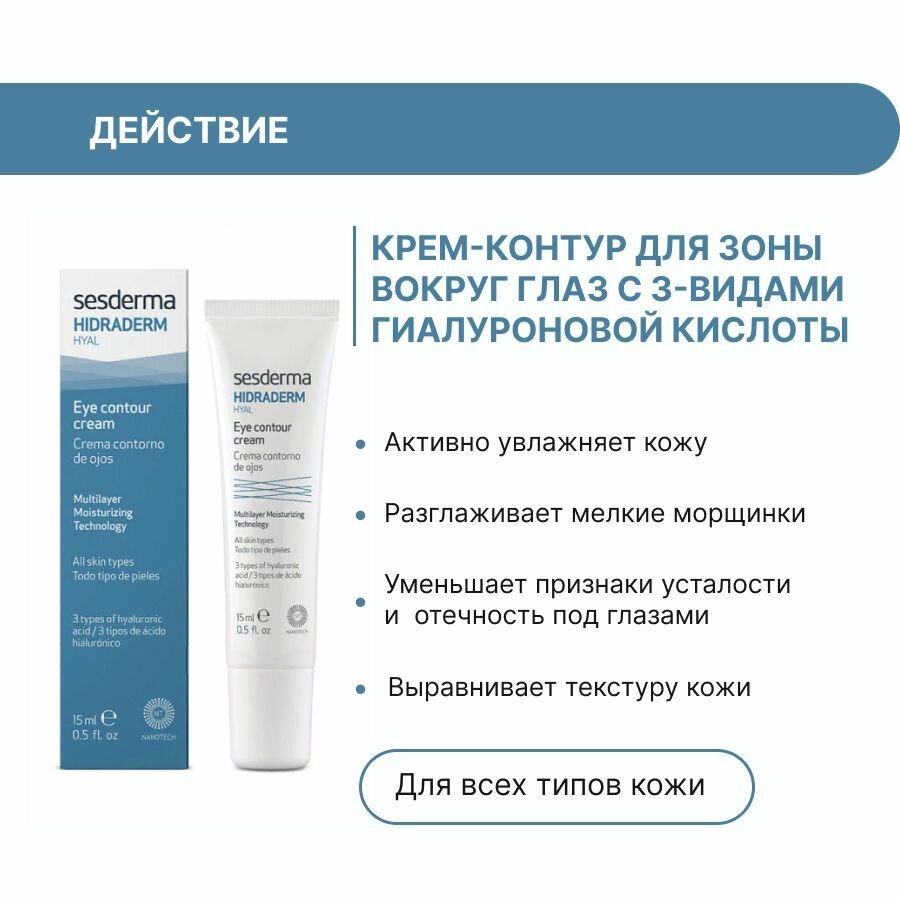 Sesderma Крем-контур для зоны вокруг глаз, 15 мл (Sesderma, ) - фото №18